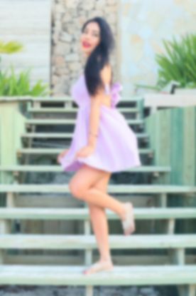 Picture of Johana - Photoset 05072313 - Lilac dress outfit